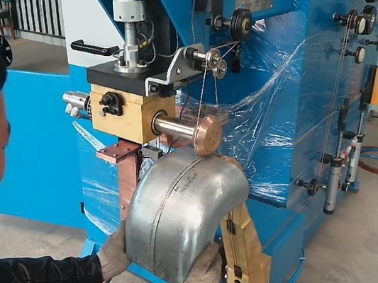 อุปกรณ์เชื่อมตะเข็บ 50KVA เครื่องเชื่อมตะเข็บท่อมุมเชื่อม 45 90 15 60