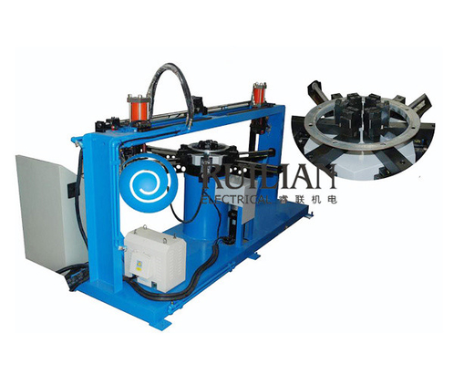 การประมวลผล OD 100mm-600mm Air Duct Flange Punching Machine 10KVA