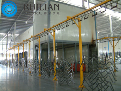 ชิ้นส่วนฮาร์ดแวร์อุตสาหกรรมสายการผลิตพ่นสี 120KW