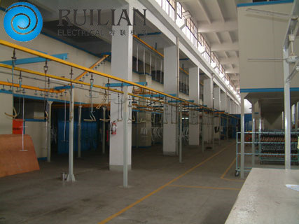 สายการผลิตสีสเปรย์ระงับการพ่นสีอุปกรณ์พ่นสี 120KW