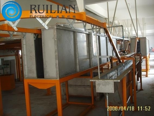อุปกรณ์พ่นสีสเปรย์ 120KW Suspension Conveying Diping and Drying Production Line