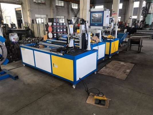 เครื่องเชื่อมหน้าแปลนเหล็กมุมท่อลม 650 รอบต่อนาที / นาที 20KVA